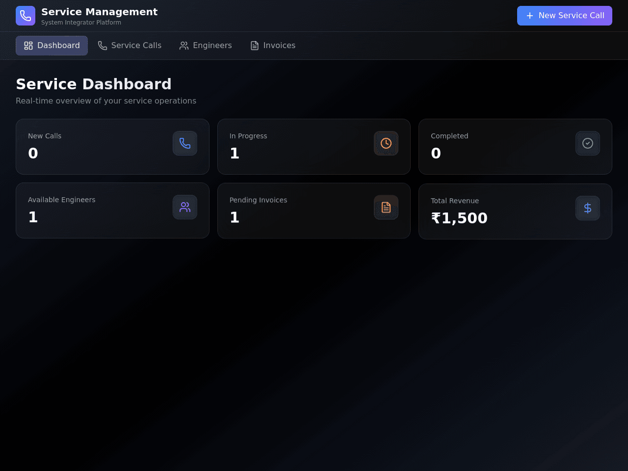 Service Task Flow