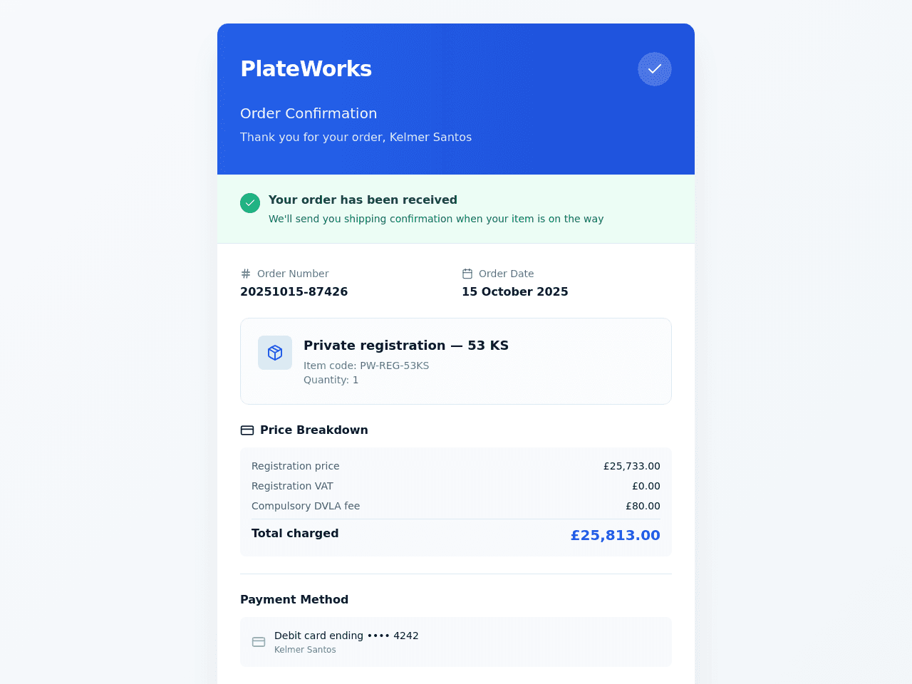 Order Flow Tracker