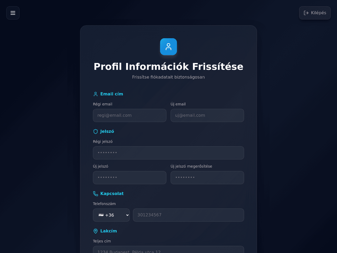 Profile Update Portal