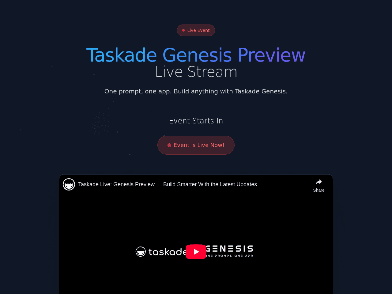 Genesis Livestream app