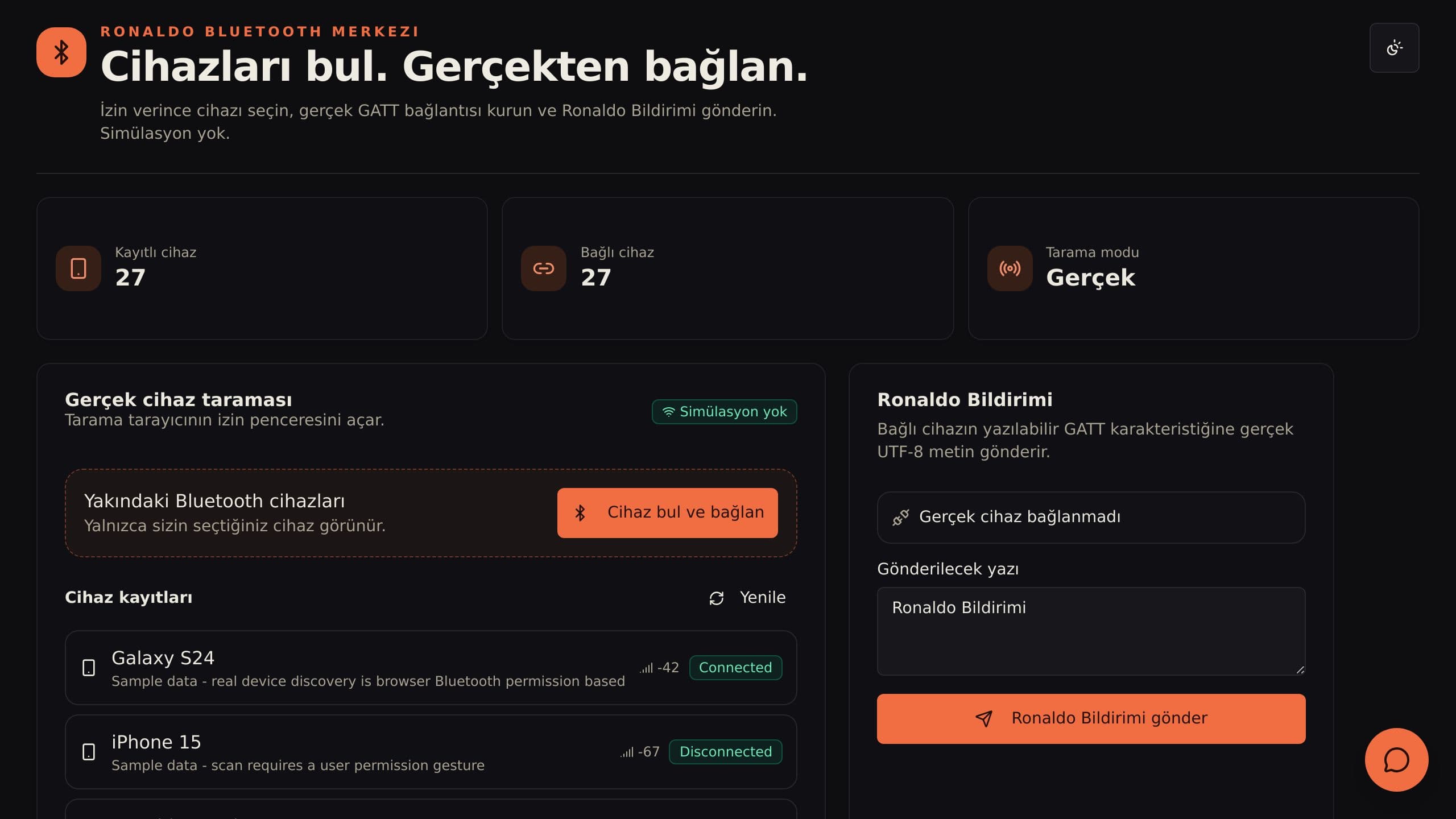 Bluetooth Alert Manager
