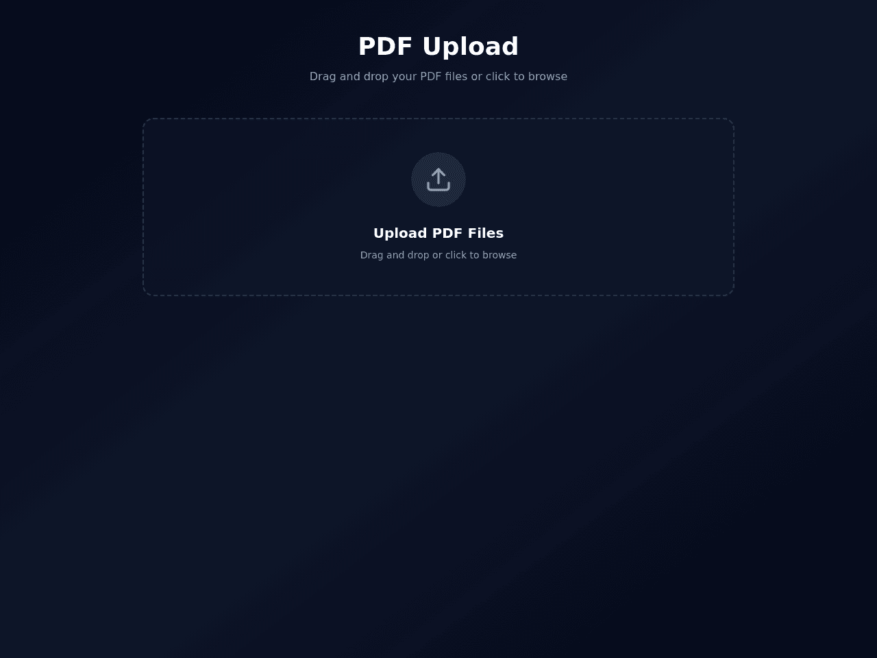 PDF Uploader Portal