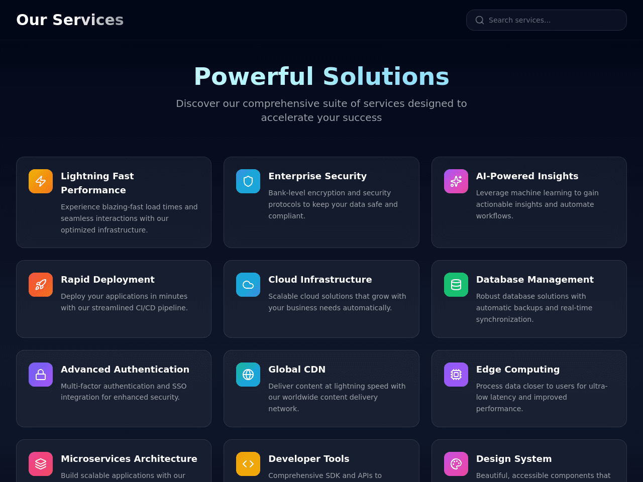 Header Search Flow