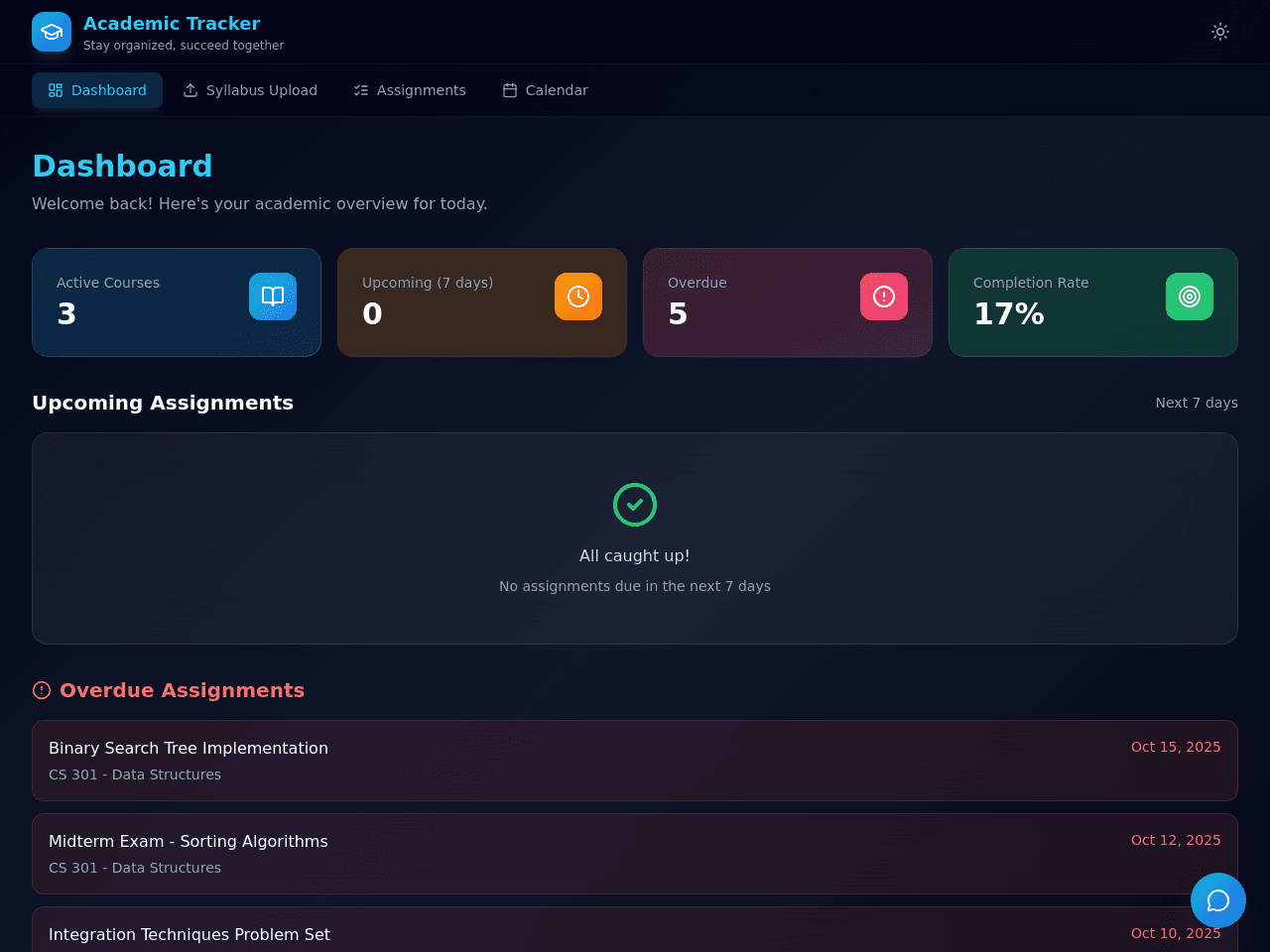 Syllabus Tracker