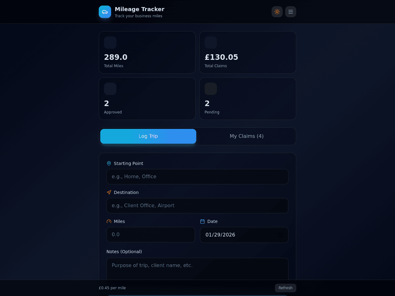 Mileage Tracker Pro