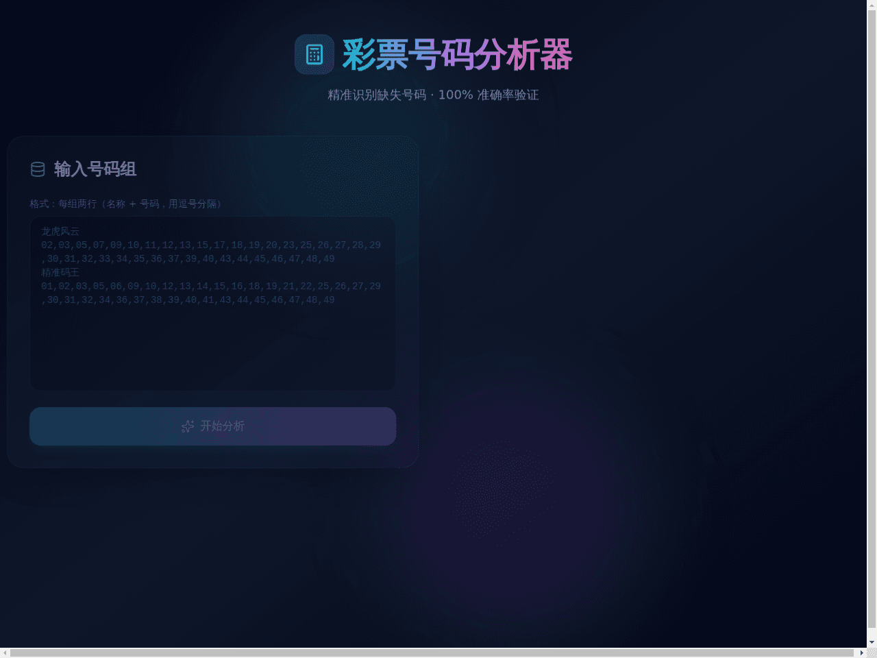 Number Insight Dashboard