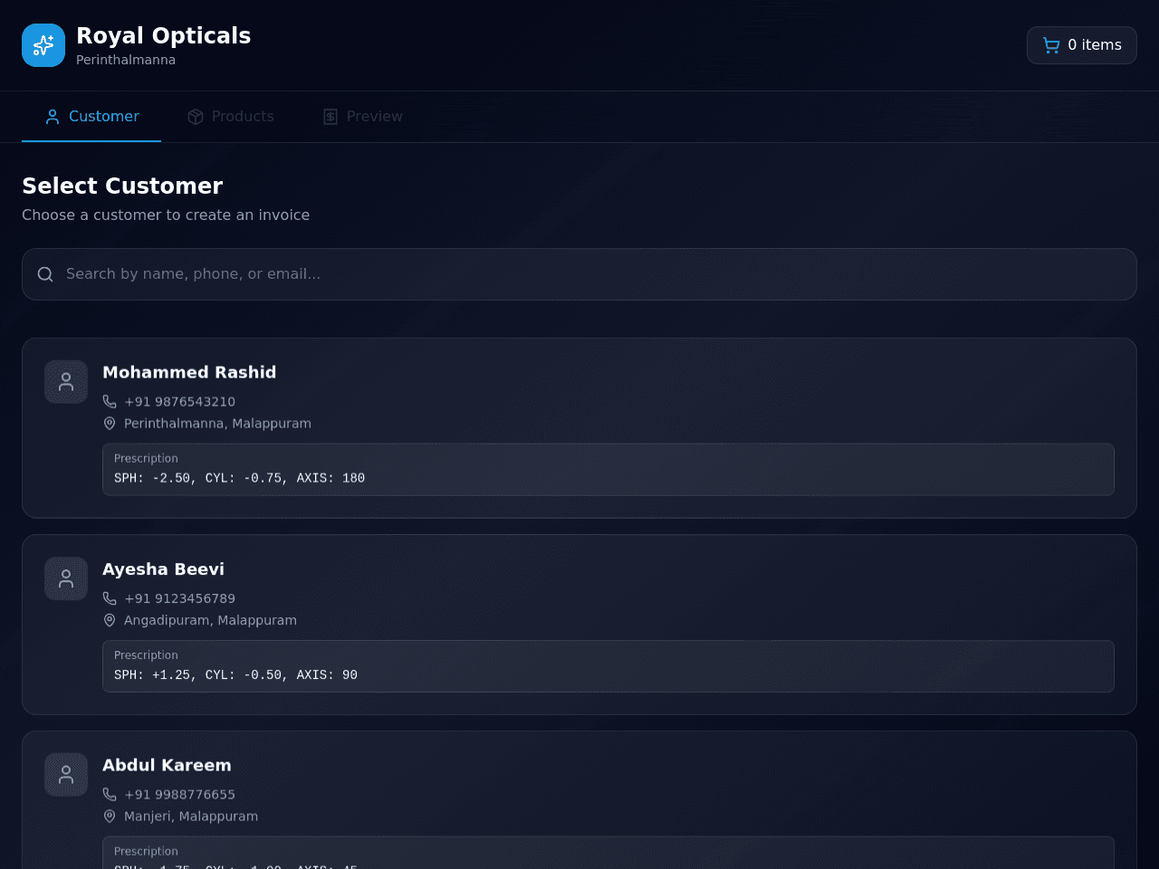 Optical Invoice Maker
