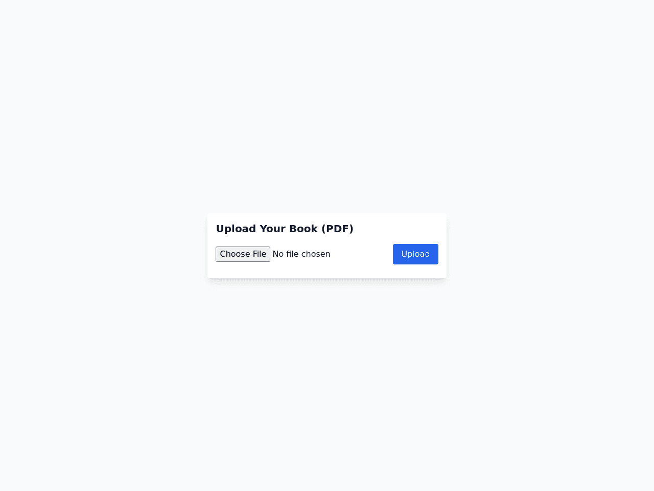 Book Upload Portal