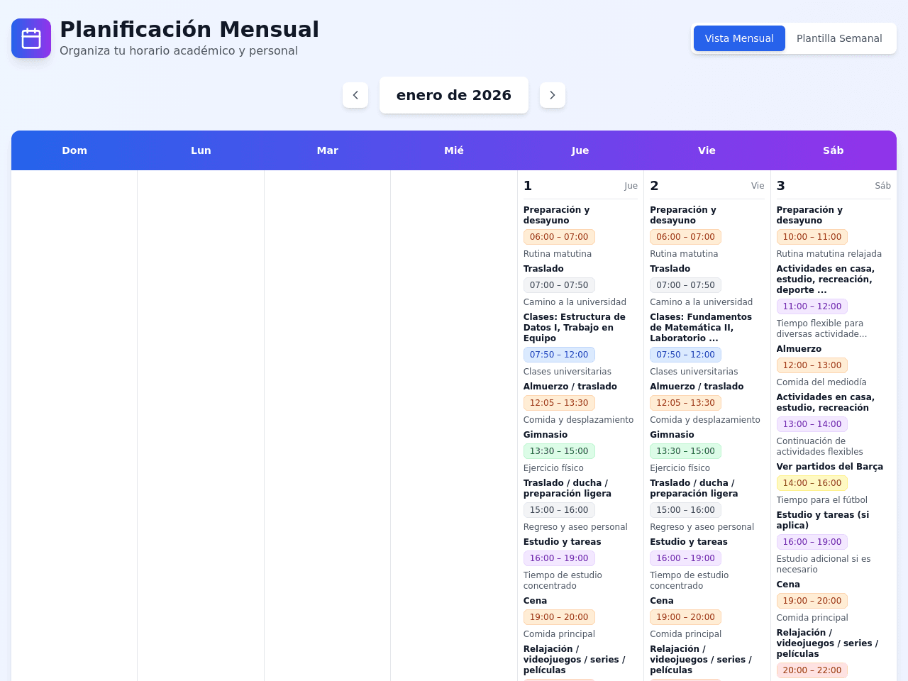 Monthly Planner