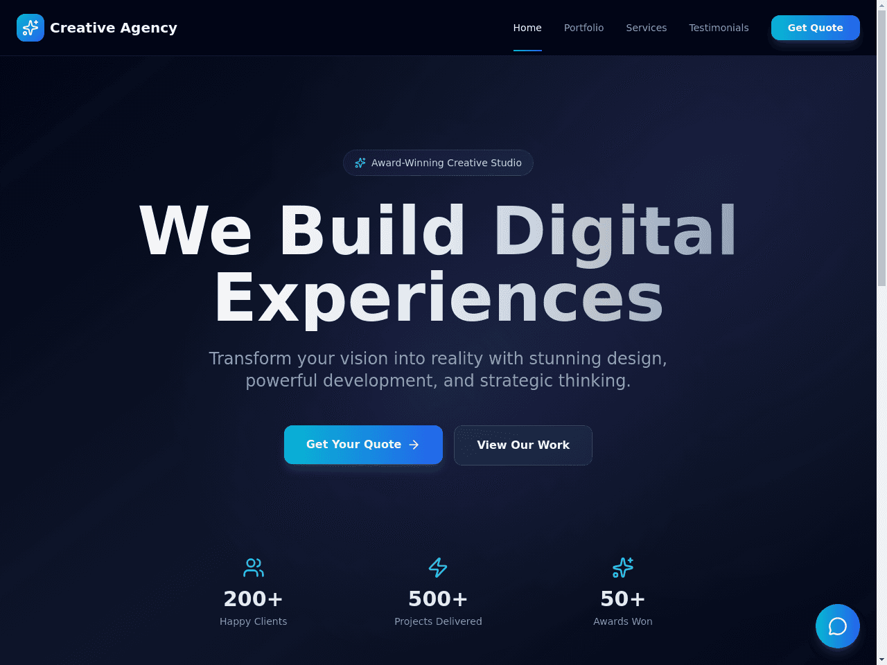 Agency Showcase Portal