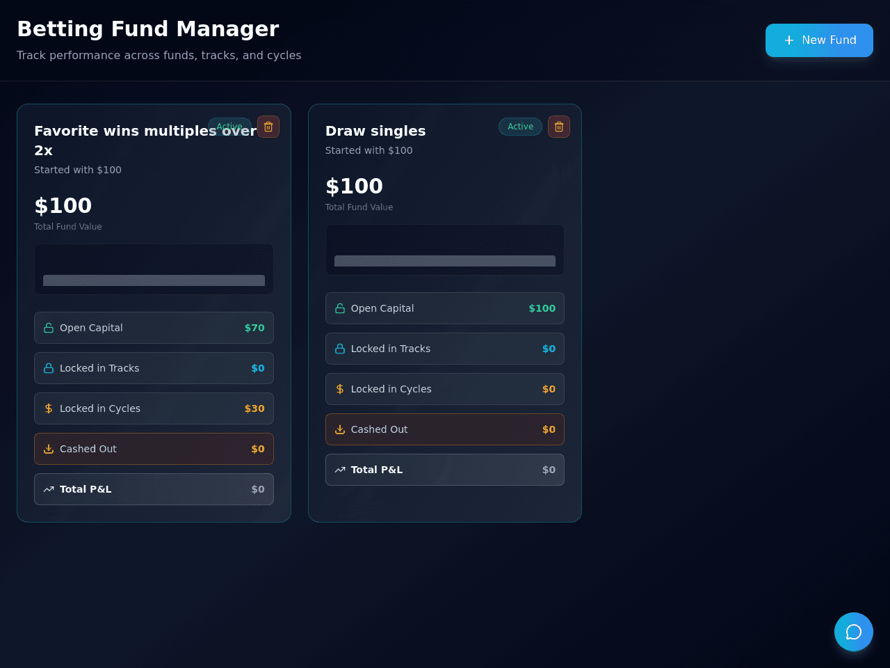Betting fund app