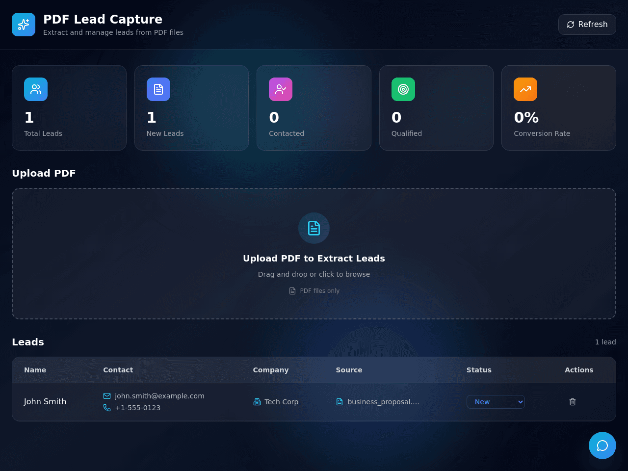 Lead Capture Portal