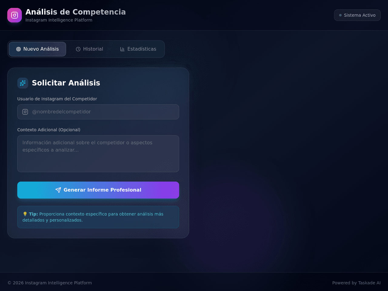 Competitor Insight Dashboard