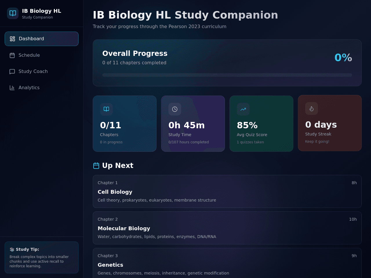 Study Schedule Planner