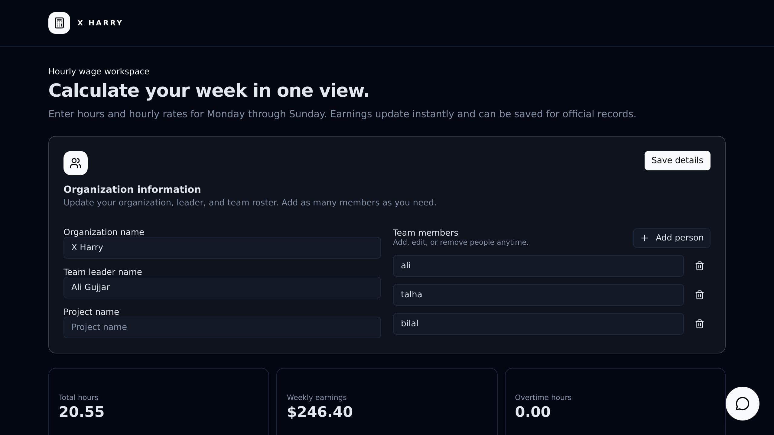 Hourly Wage Calculator