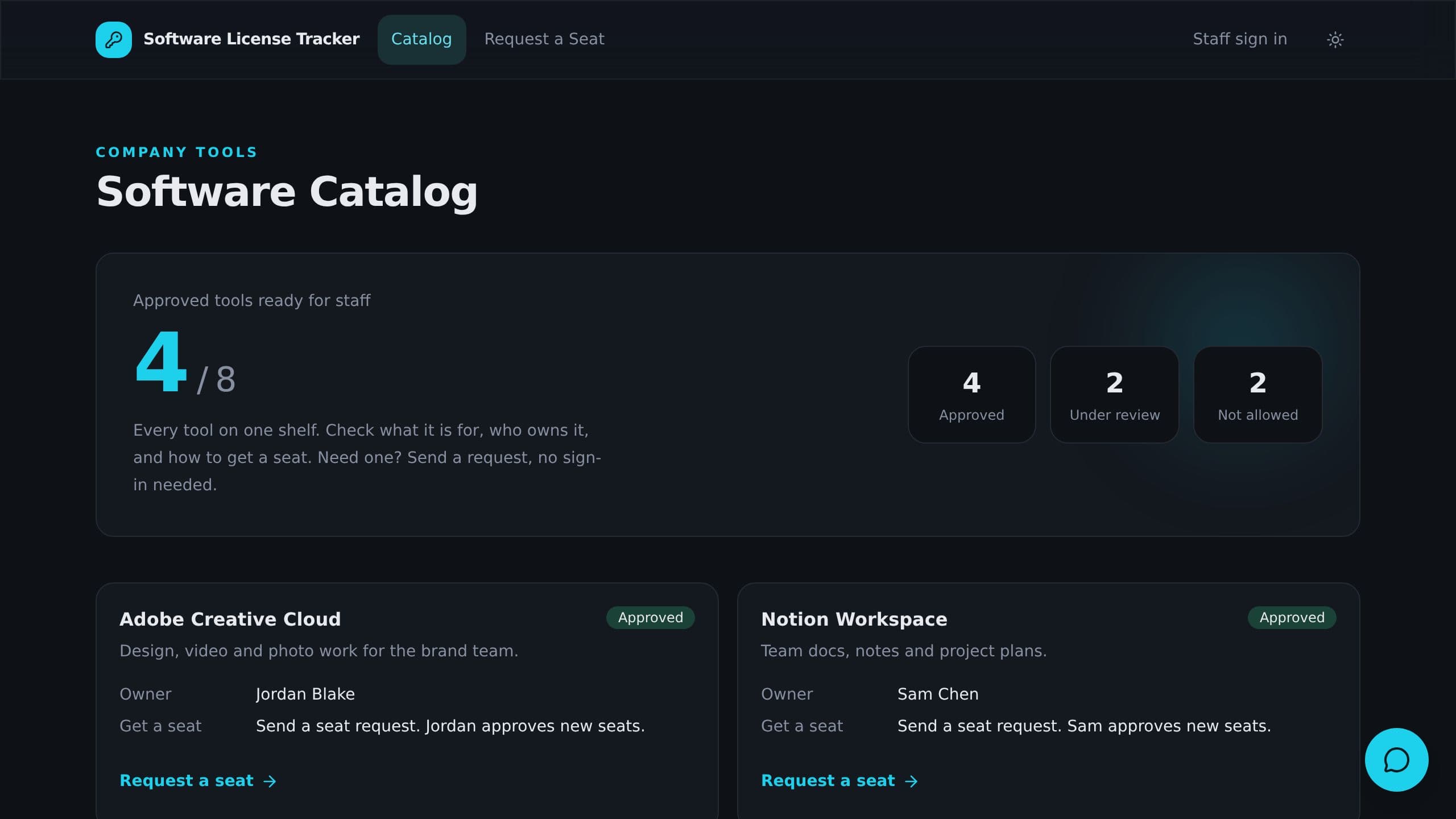 Software License Tracker preview