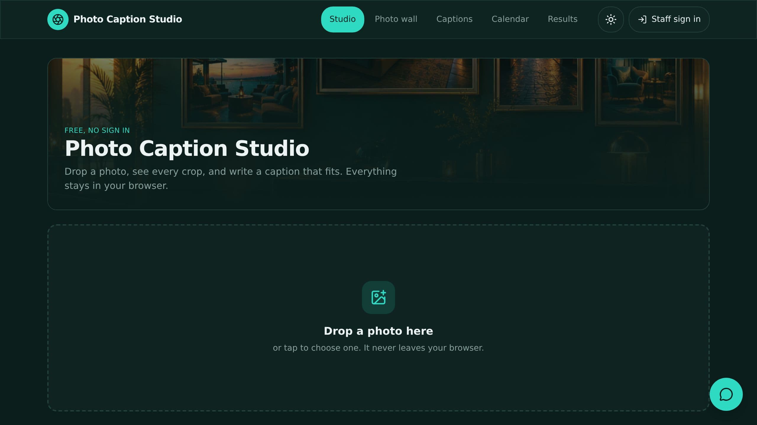 Photo Caption Studio preview