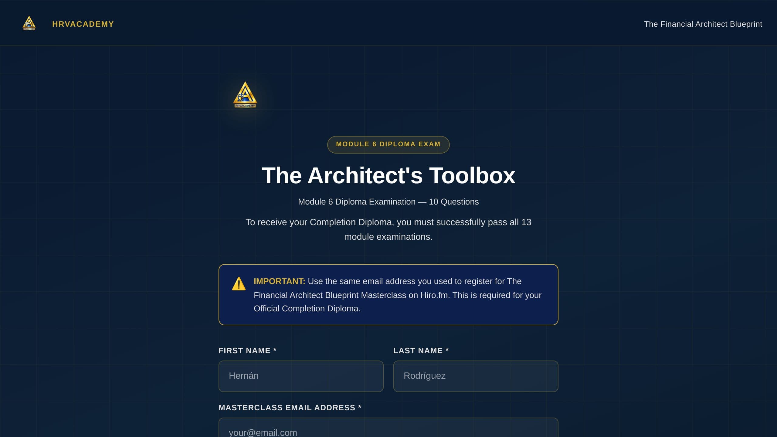 Module 6: The Architect's Toolbox