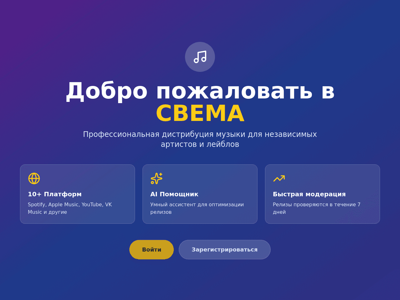 Svema Music Dashboard