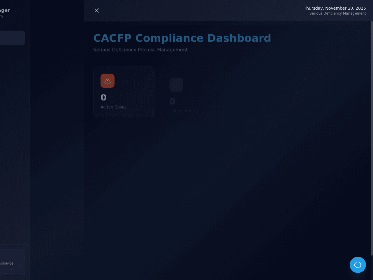 Deficiency Tracker Dashboard