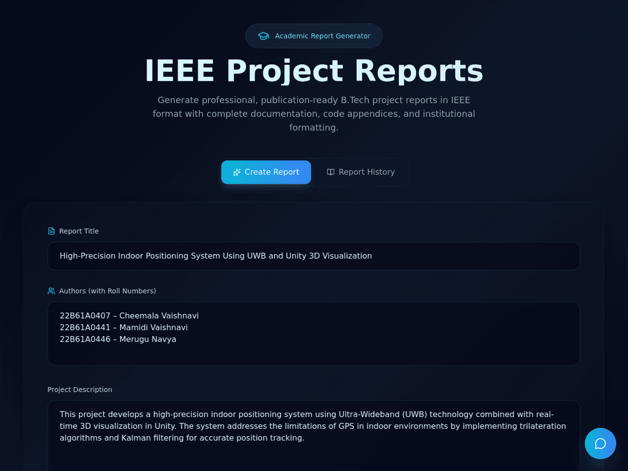 Project Report Studio