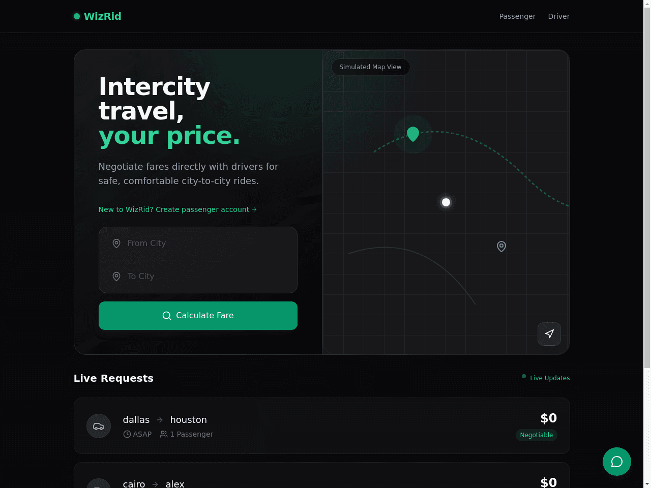 Wizard Dashboard