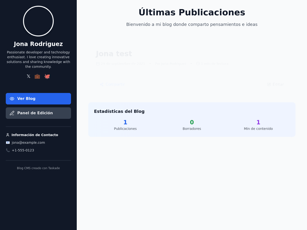 Blog Diario CMS