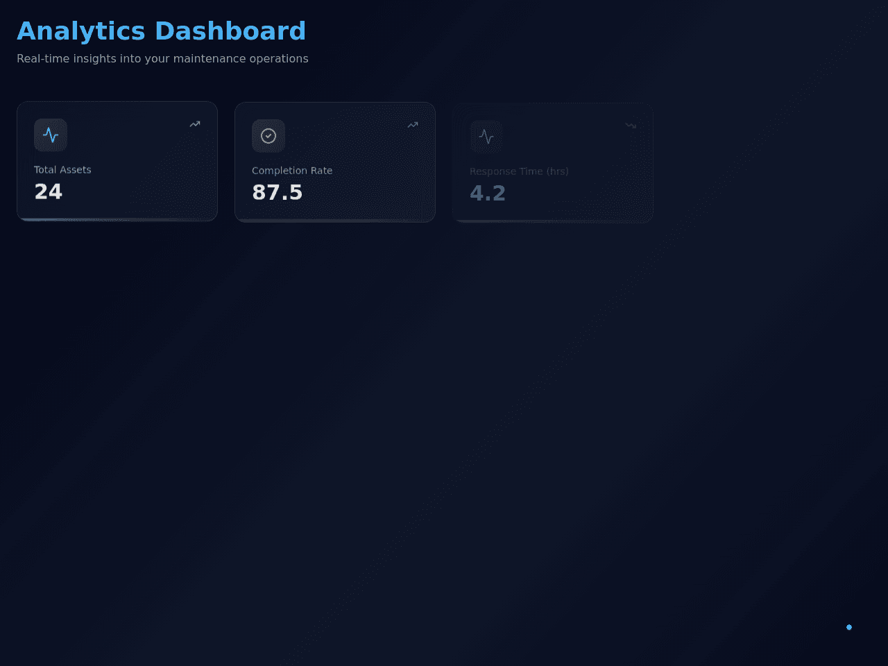 Maintenance Tracker Dashboard