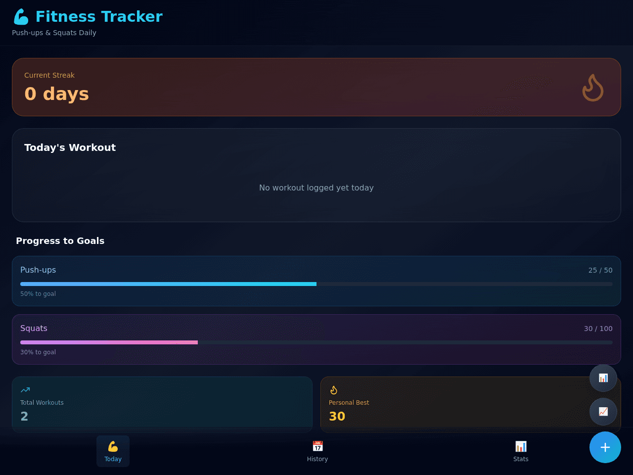 Fitness Tracker Flow