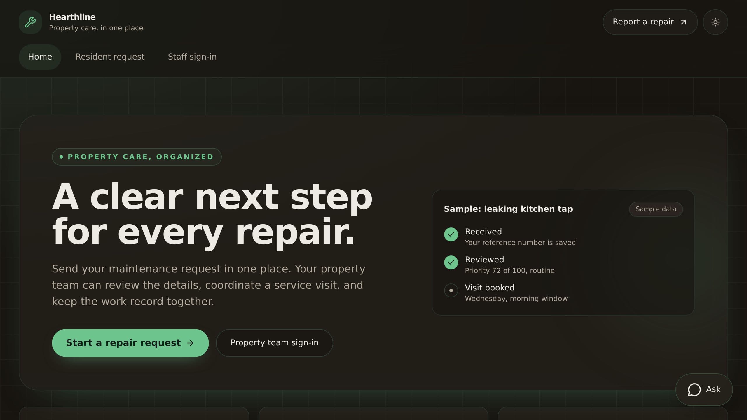 Property Repair Requests preview