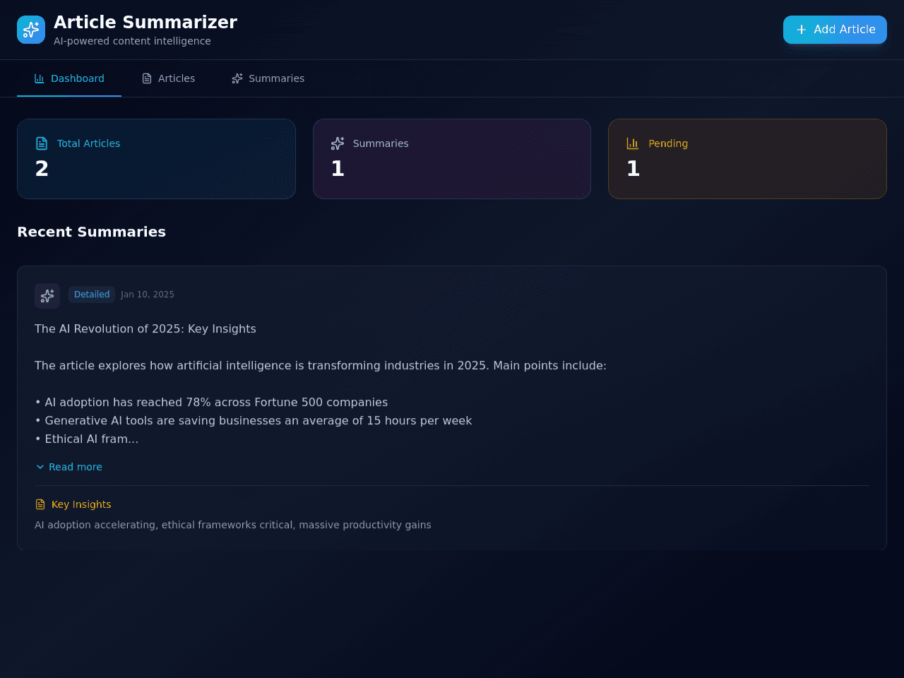 Summary Portal