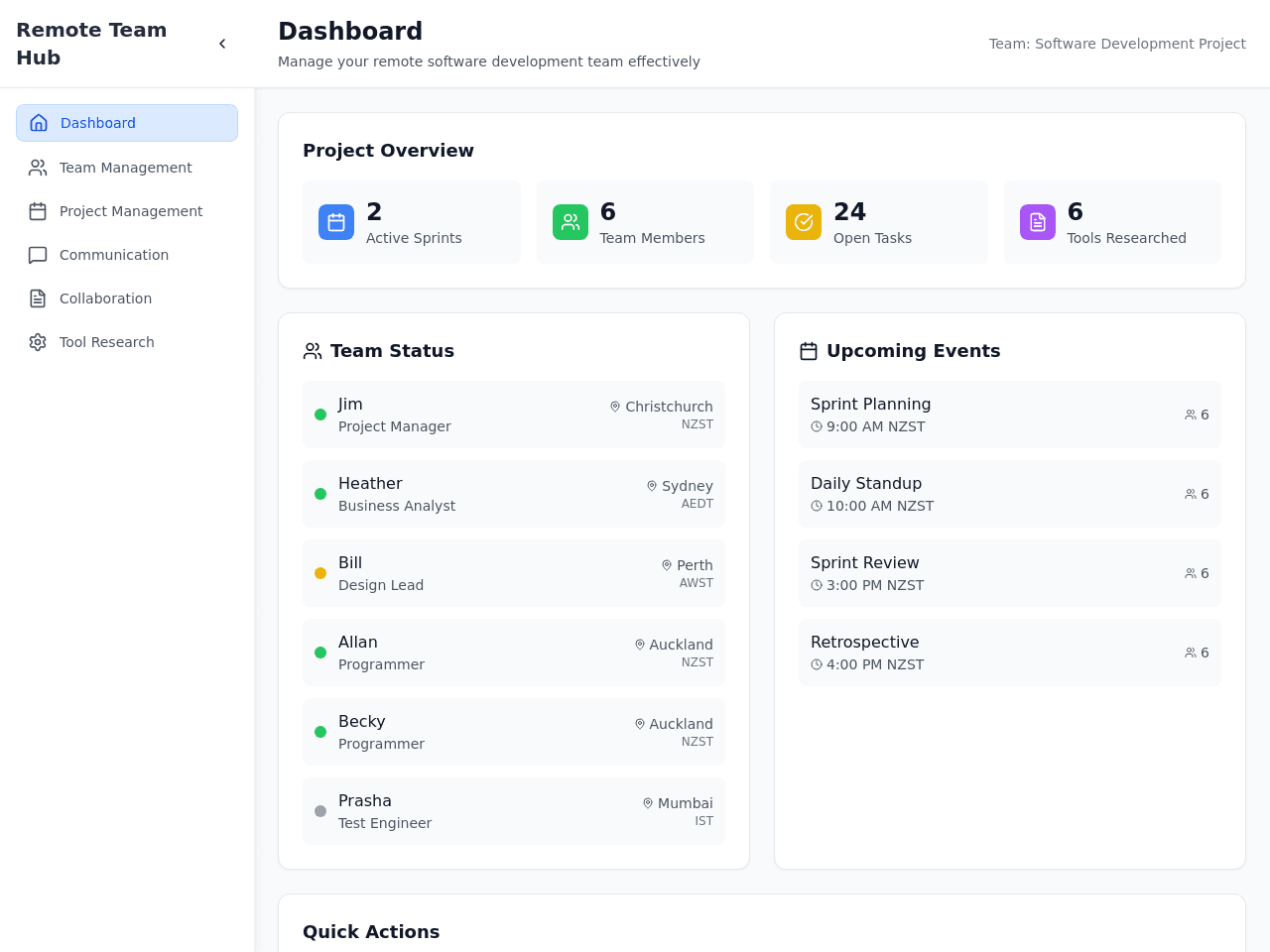 Remote Team Sync