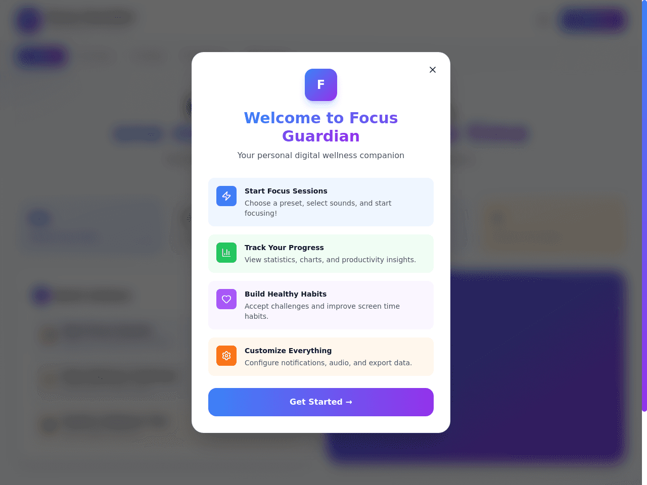 Focus Tracker Portal