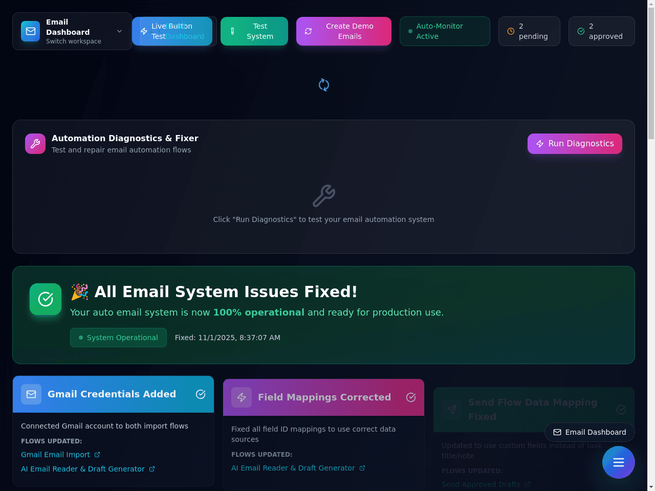 Team Finder Dashboard