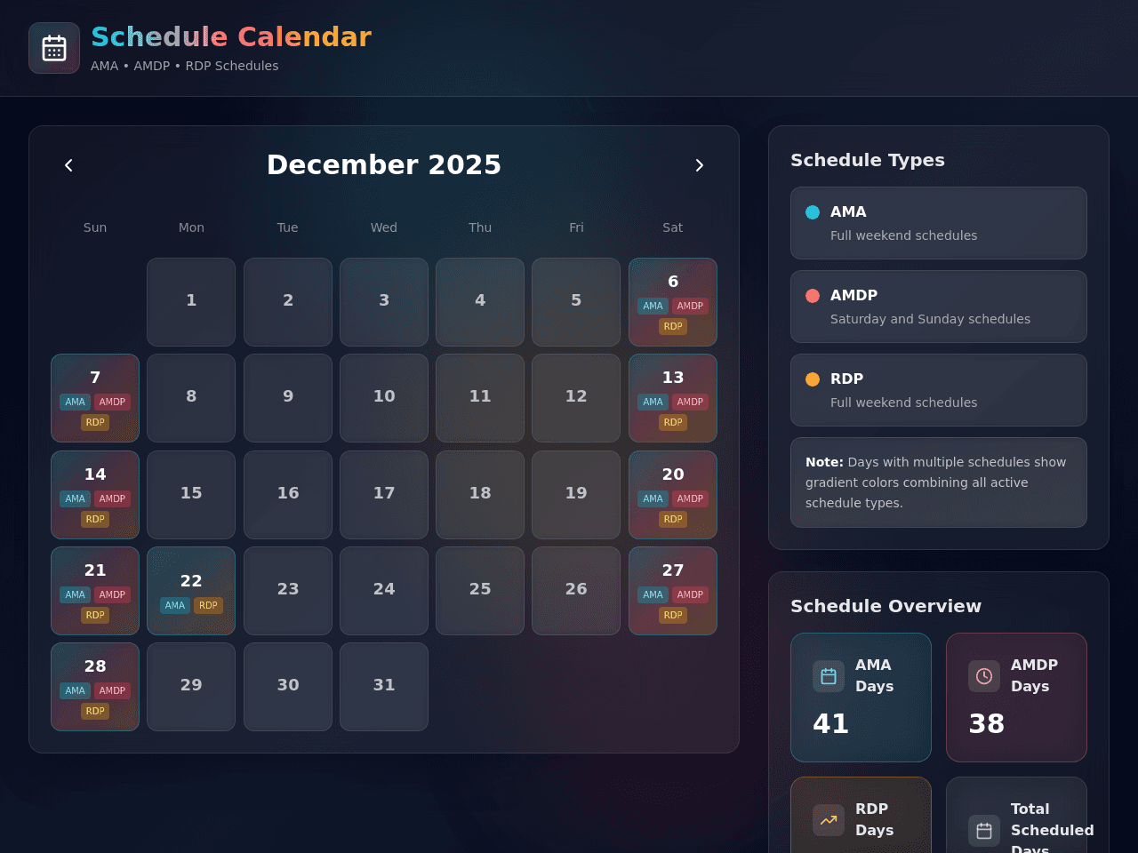Weekend Planner