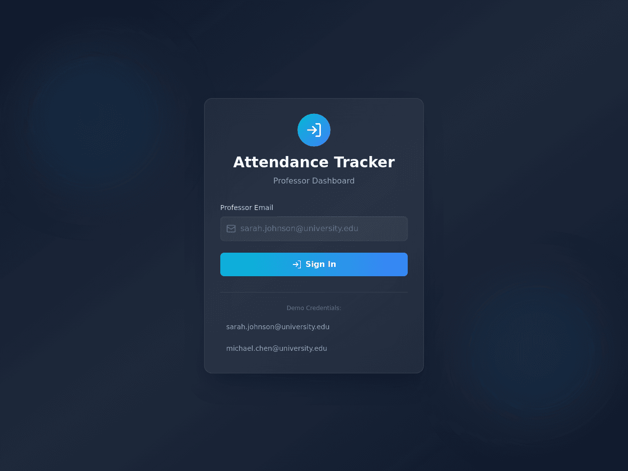 Attendance Dashboard Flow