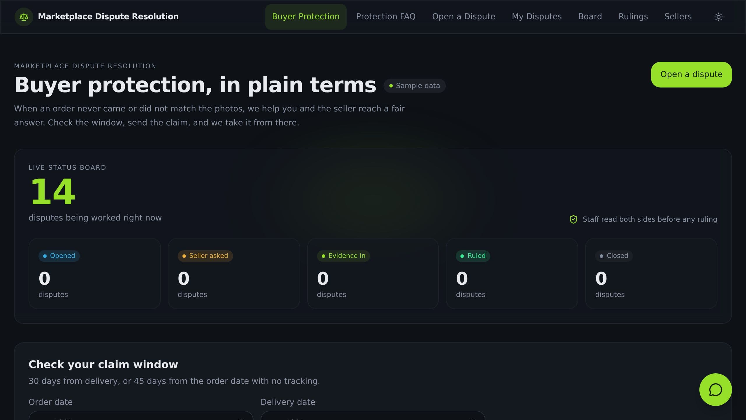 Marketplace Dispute Resolution preview