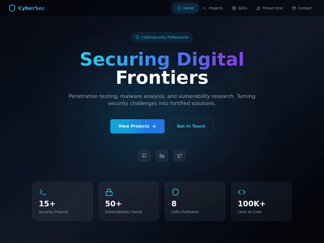 Security Portfolio Studio