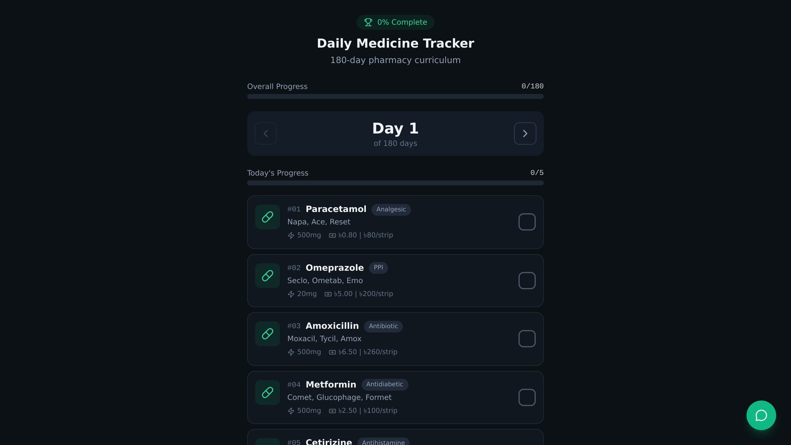 Medicine Daily Tracker
