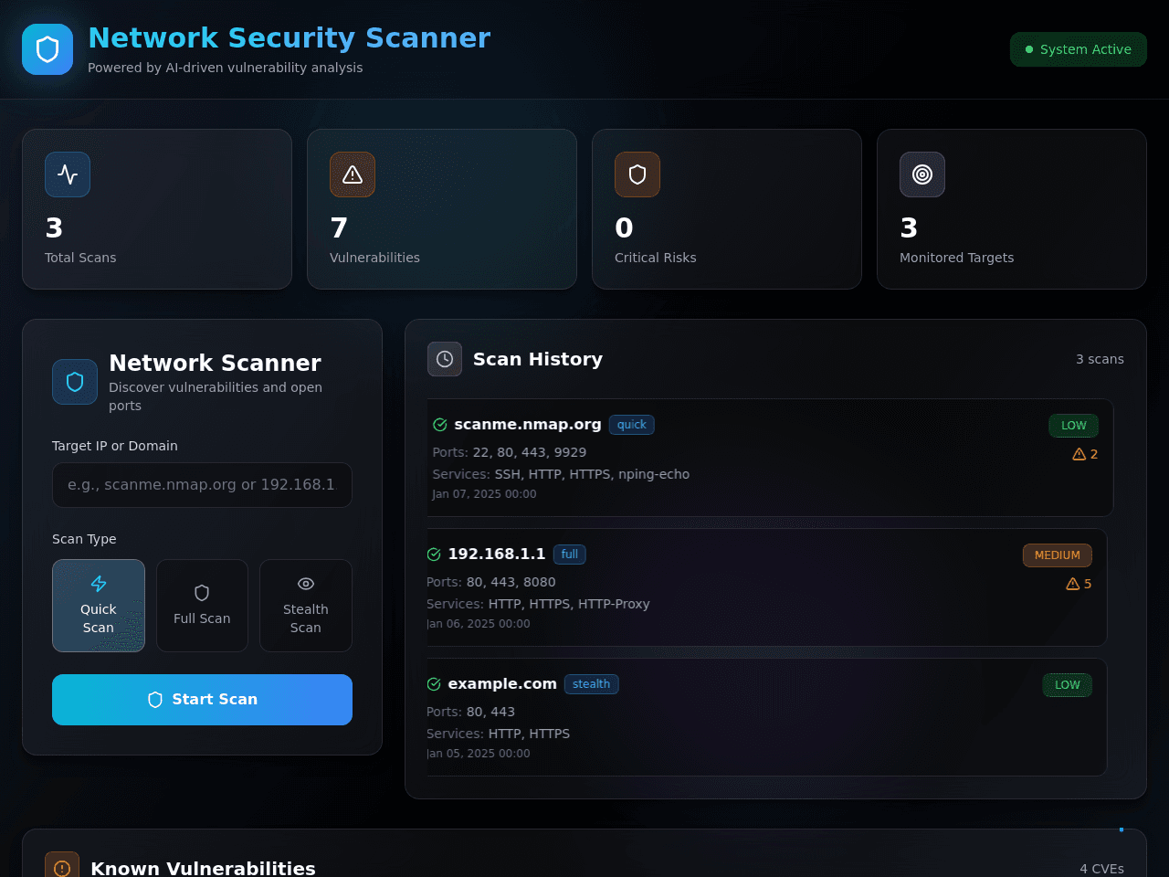 Scan Insight Dashboard