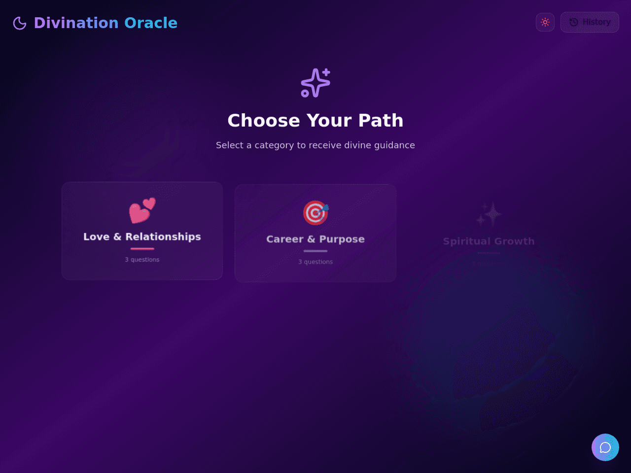 Divination Dashboard