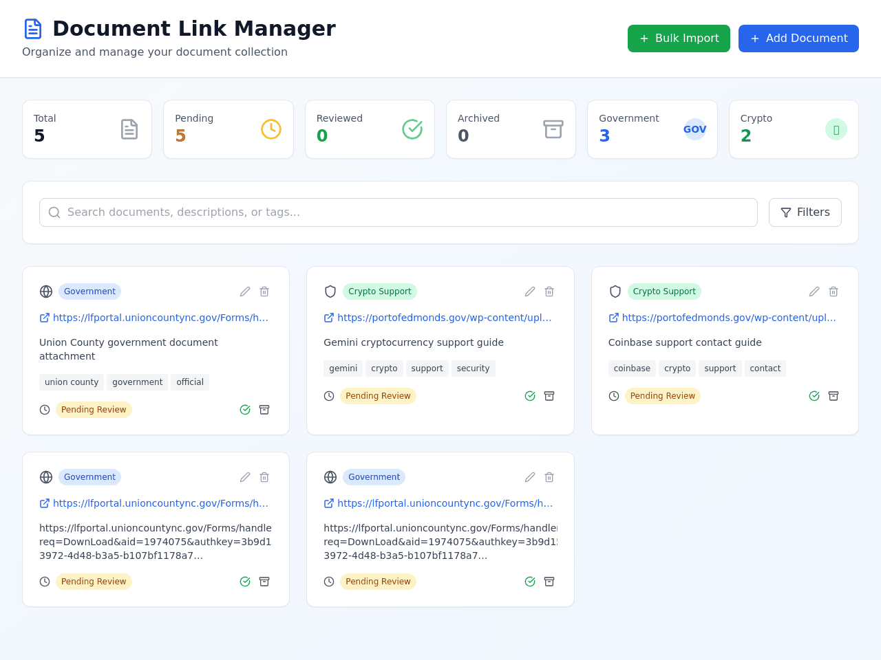 Document Links Helper