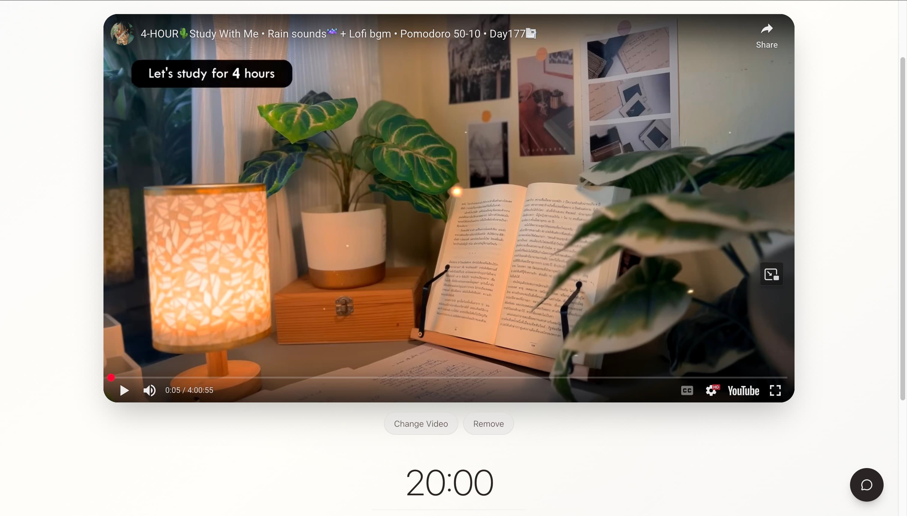 Study/Work Timer and Music Player