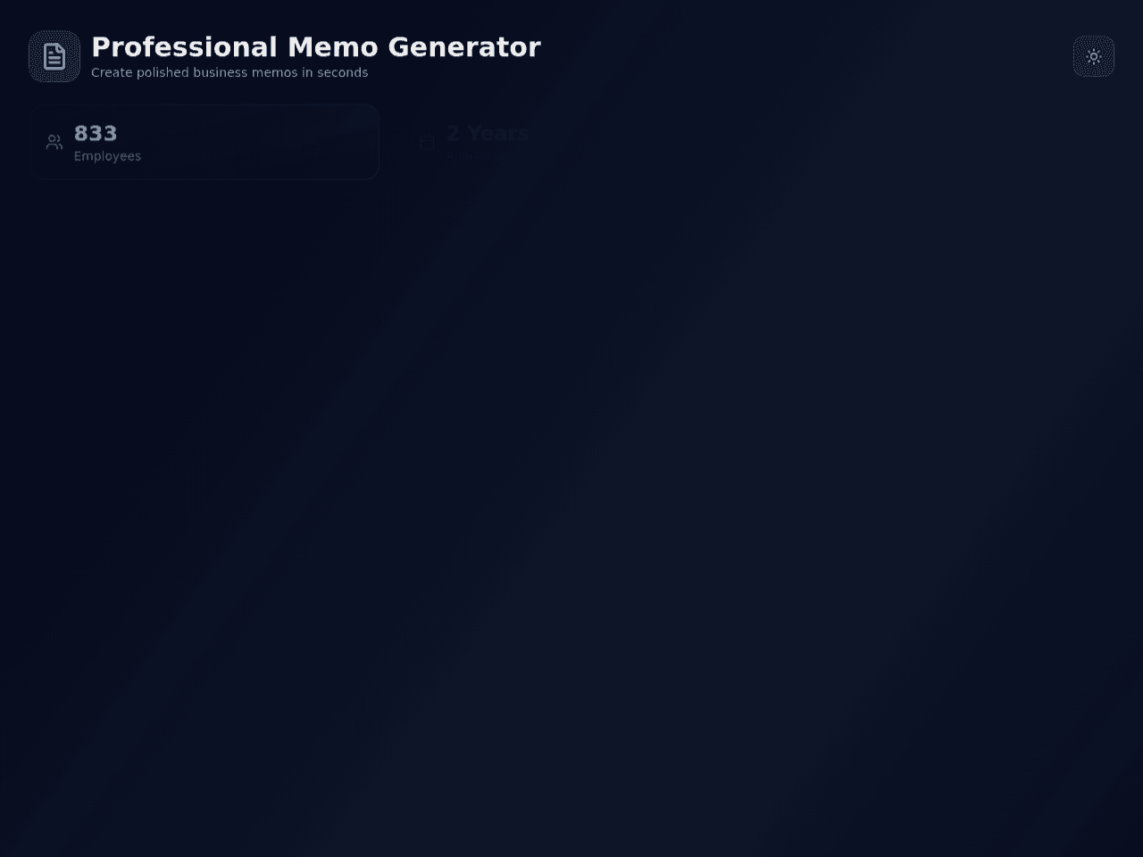 Memo Maker