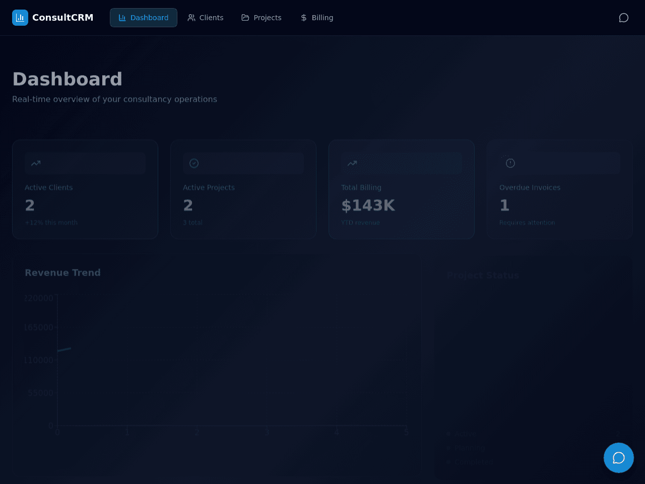 Consultancy Project Dashboard