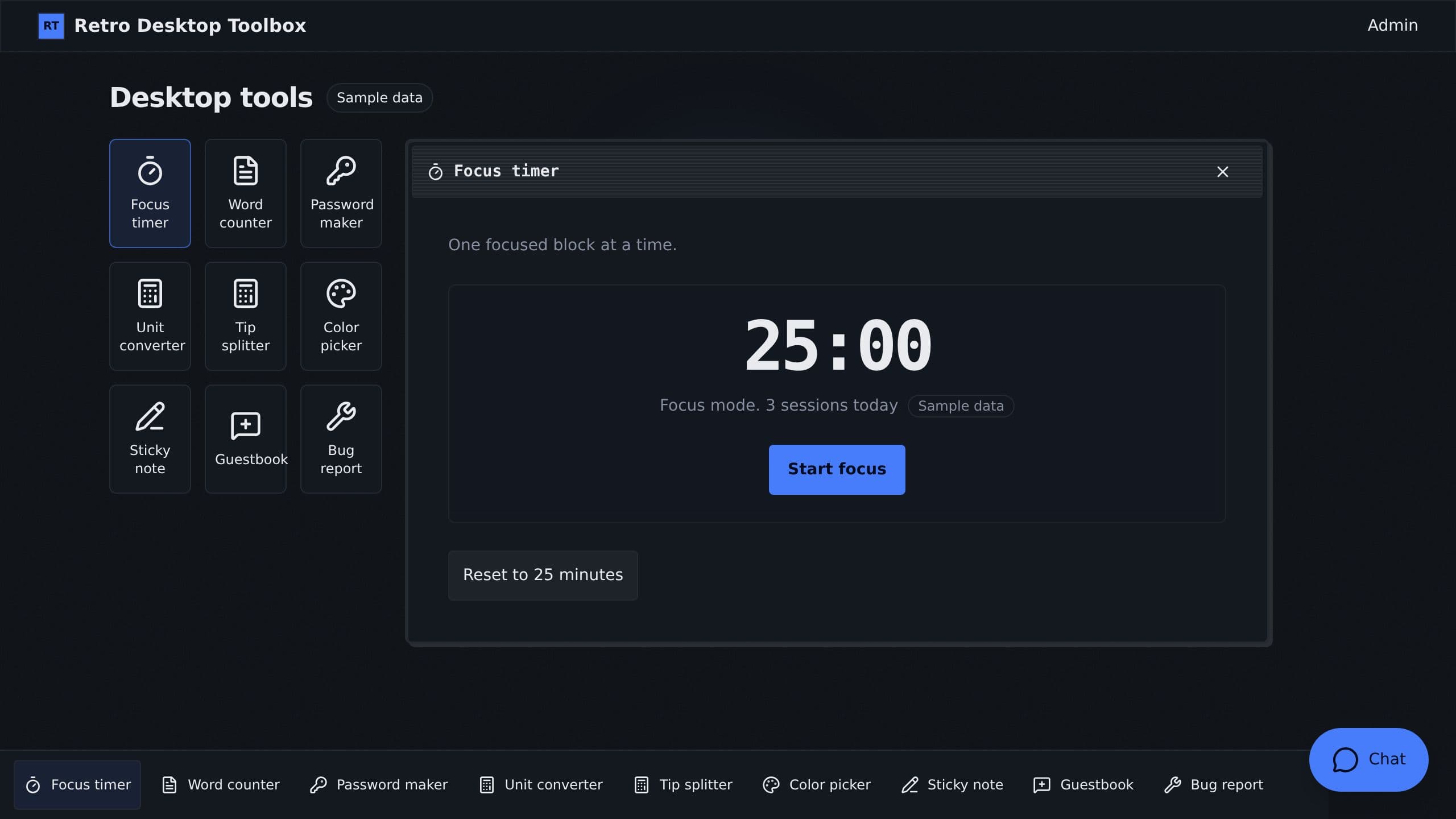 Retro Desktop Toolbox preview