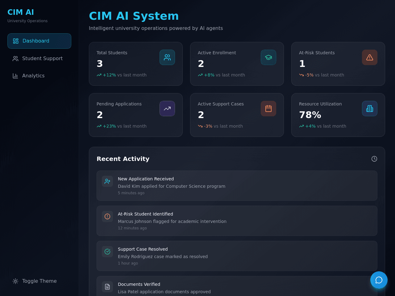AI Campus Dashboard