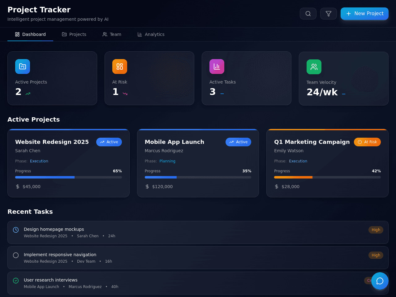 Project Flow Tracker
