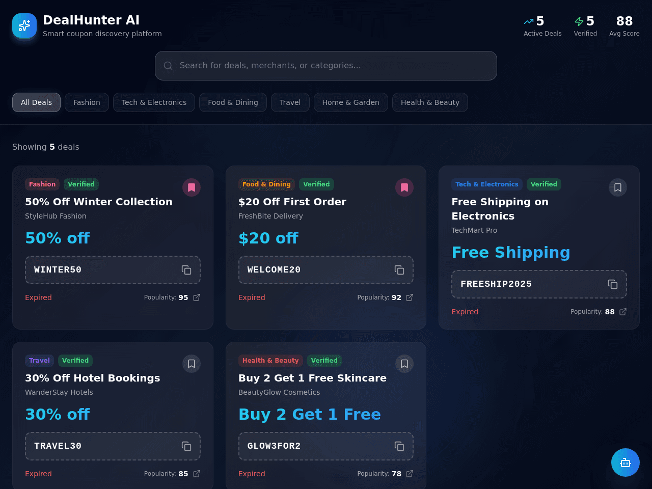Coupon Portal