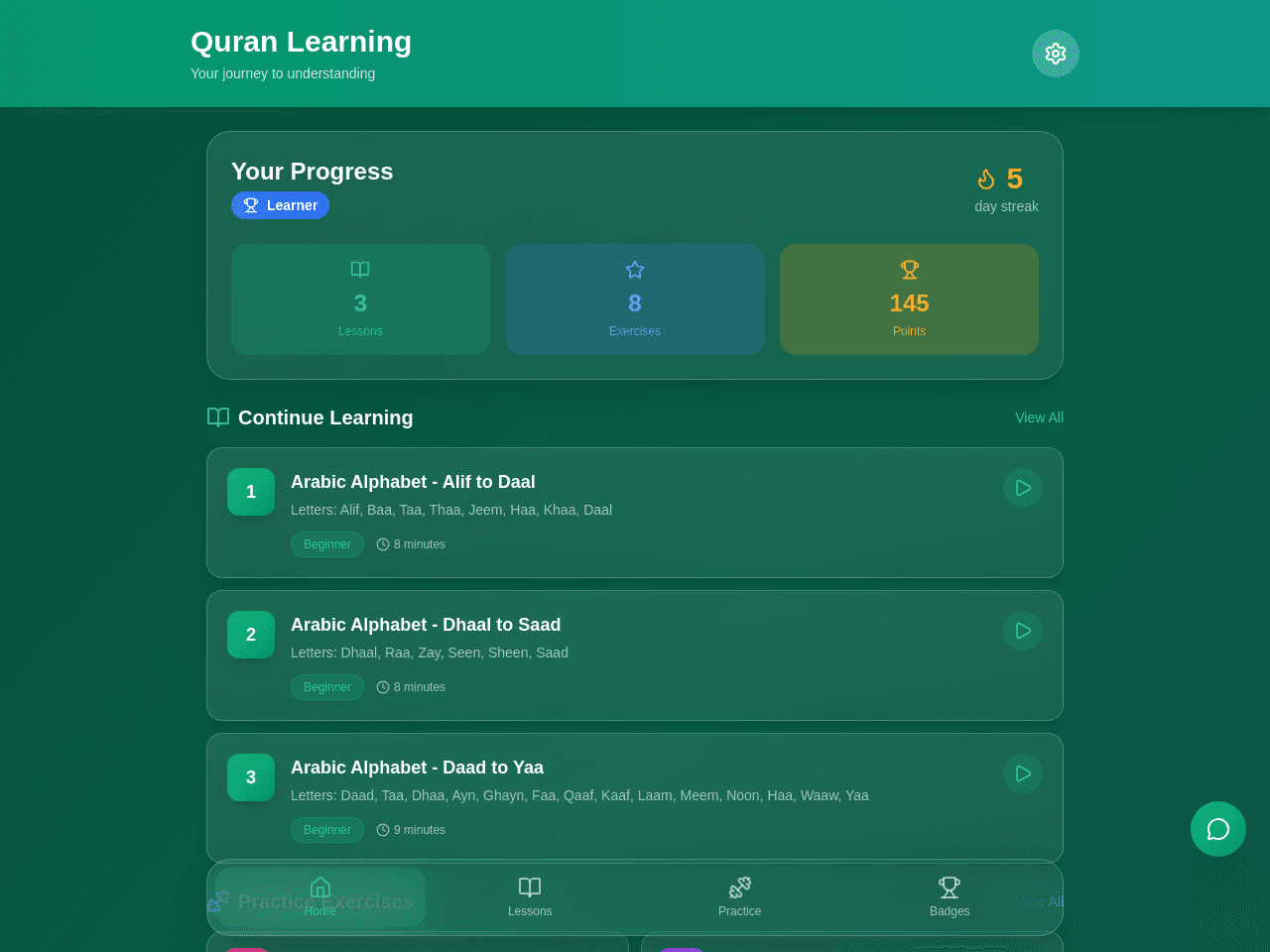 Quran Learning Portal